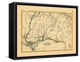 1778, Alabama, Florida, Louisiana, Mississippi, North Carolina-null-Framed Stretched Canvas