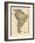 1780, South America-null-Framed Premium Giclee Print