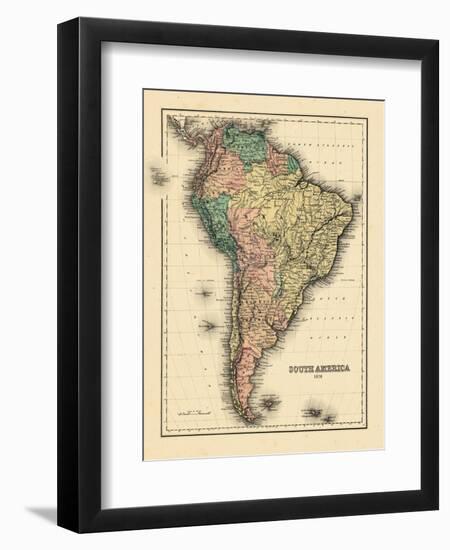 1780, South America-null-Framed Premium Giclee Print