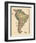 1780, South America-null-Framed Premium Giclee Print