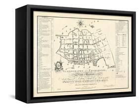 1788, Charleston Ichnography Map, South Carolina, United States-null-Framed Stretched Canvas