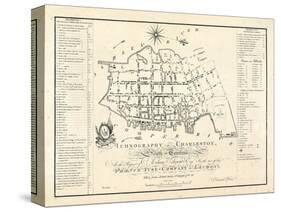 1788, Charleston Ichnography Map, South Carolina, United States-null-Stretched Canvas