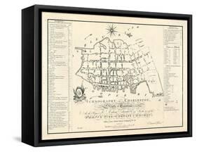 1788, Charleston Ichnography Map, South Carolina, United States-null-Framed Stretched Canvas