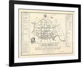 1788, Charleston Ichnography Map, South Carolina, United States-null-Framed Giclee Print