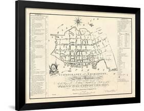 1788, Charleston Ichnography Map, South Carolina, United States-null-Framed Giclee Print