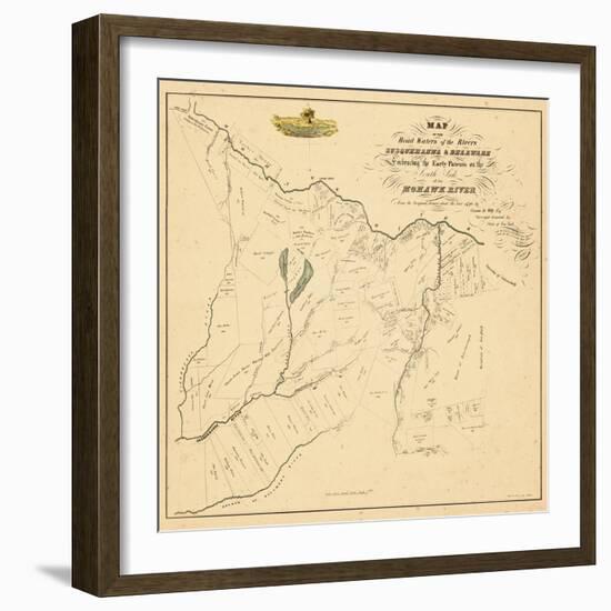 1790, Herkimer County, Land Patents of Southside of the Mohawk River Reproduced in, New York-null-Framed Giclee Print