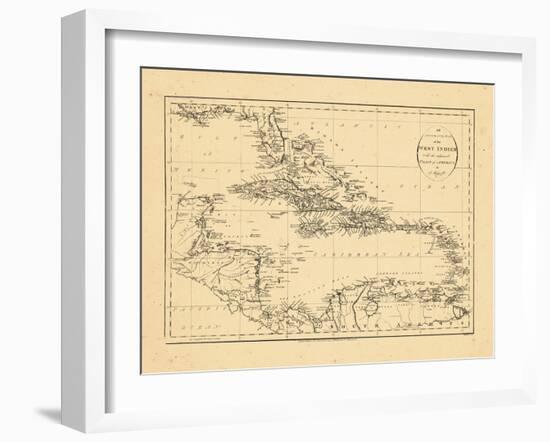 1794, West Indies, Caribbean-null-Framed Giclee Print