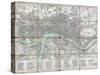 1795 Folding 'Pocket Map' or Street Plan of London-null-Stretched Canvas