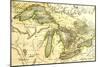 1795 Map Of The Great Lakes-Tektite-Mounted Premium Giclee Print