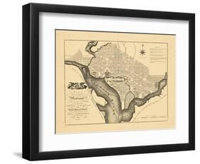 1795, Washington DC-null-Framed Premium Giclee Print