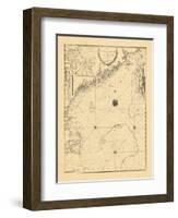 1798, A CHART/OF THE/COAST OF NEW ENGLAND/From the/SOUTH SHOAL TO CAPE SABLE/INCLUDING/GEORGES BANK-null-Framed Giclee Print