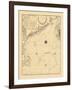 1798, A CHART/OF THE/COAST OF NEW ENGLAND/From the/SOUTH SHOAL TO CAPE SABLE/INCLUDING/GEORGES BANK-null-Framed Giclee Print