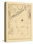 1798, A CHART/OF THE/COAST OF NEW ENGLAND/From the/SOUTH SHOAL TO CAPE SABLE/INCLUDING/GEORGES BANK-null-Stretched Canvas