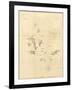 1798 Map of the Galapagos Islands in the Pacific Ocean-null-Framed Art Print