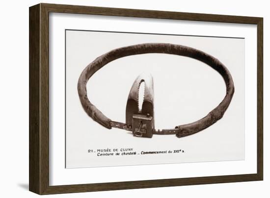 17th-Century Chasity Belt-null-Framed Giclee Print