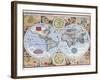 17th Century Map of the World-null-Framed Giclee Print