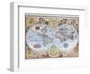 17th Century Map of the World-null-Framed Giclee Print