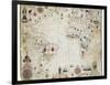 17th Century Nautical Map of the Atlantic-Library of Congress-Framed Photographic Print