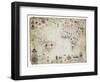 17th Century Nautical Map of the Atlantic-Library of Congress-Framed Photographic Print