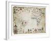 17th Century Nautical Map of the Atlantic-Library of Congress-Framed Photographic Print