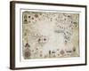 17th Century Nautical Map of the Atlantic-Library of Congress-Framed Photographic Print