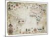 17th Century Nautical Map of the Atlantic-Library of Congress-Mounted Photographic Print