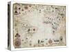 17th Century Nautical Map of the Atlantic-Library of Congress-Stretched Canvas