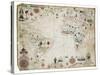 17th Century Nautical Map of the Atlantic-Library of Congress-Stretched Canvas