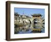 17th Century Pavilion Bridge Over Ancient Canal, Near Soochow (Suzhou), China, Asia-Ursula Gahwiler-Framed Photographic Print