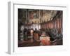 17th Century Wooden Choir, Detail, Cathedral of Pinerolo, Italy-null-Framed Giclee Print