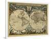 17th Century World Map-Library of Congress-Framed Photographic Print