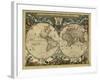 17th Century World Map-Library of Congress-Framed Photographic Print