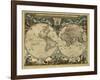 17th Century World Map-Library of Congress-Framed Photographic Print