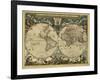 17th Century World Map-Library of Congress-Framed Photographic Print