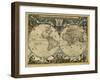 17th Century World Map-Library of Congress-Framed Photographic Print