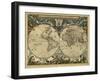 17th Century World Map-Library of Congress-Framed Photographic Print