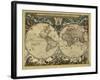 17th Century World Map-Library of Congress-Framed Photographic Print