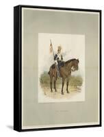 17th Lancers, a Trooper in Review Order-Charles Green-Framed Stretched Canvas