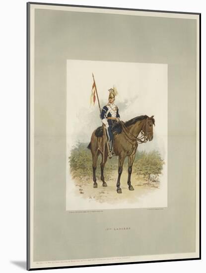 17th Lancers, a Trooper in Review Order-Charles Green-Mounted Giclee Print