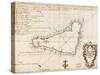 1803 Map of Easter Island-null-Stretched Canvas