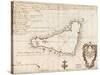 1803 Map of Easter Island-null-Stretched Canvas