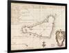 1803 Map of Easter Island-null-Framed Art Print