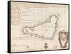 1803 Map of Easter Island-null-Framed Stretched Canvas