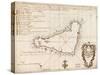 1803 Map of Easter Island-null-Stretched Canvas