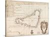 1803 Map of Easter Island-null-Stretched Canvas