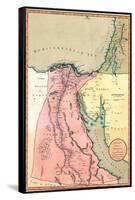 1803 Map of Egypt, with Part of Arabia and Palestine-null-Framed Stretched Canvas