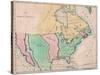 1803 Map of North American Showing the Major Divisions by European National Possession-null-Stretched Canvas