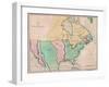 1803 Map of North American Showing the Major Divisions by European National Possession-null-Framed Photo