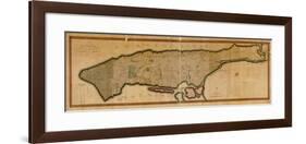 1807, New York City, Island of Manhattan 16x63, New York, United States-null-Framed Giclee Print