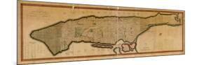 1807, New York City, Island of Manhattan 16x63, New York, United States-null-Mounted Giclee Print